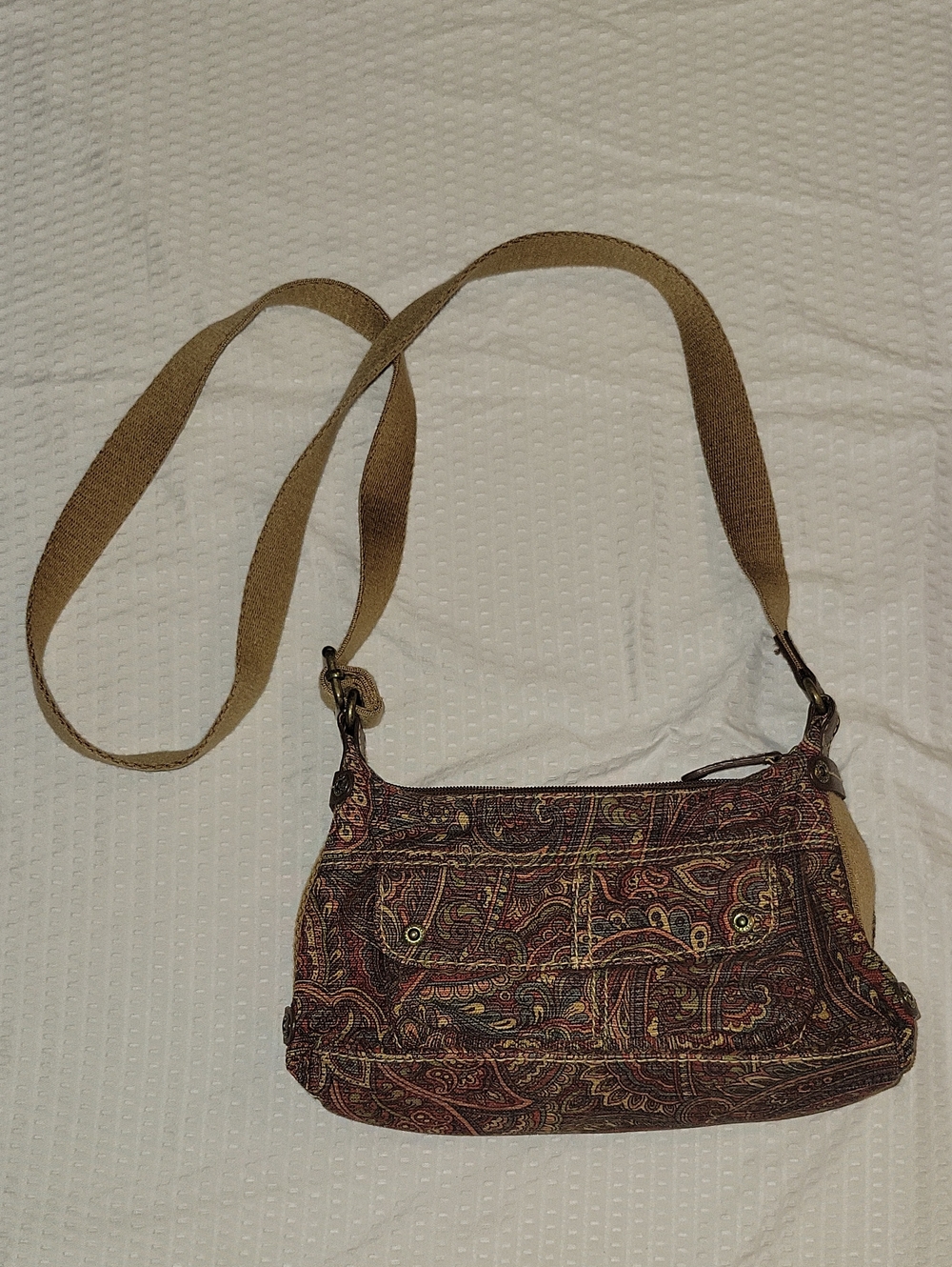 Fossil Women's Paisley Crossbody Bag in Brown